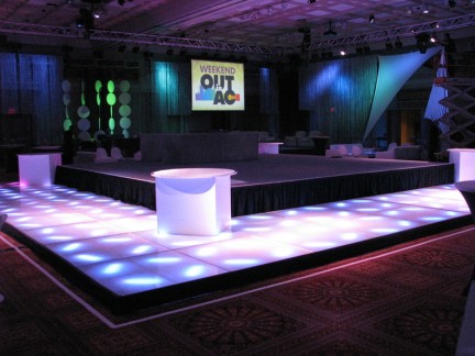LED Floor Around Stage