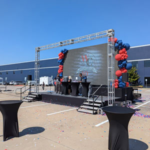 Truss Arch Video Wall